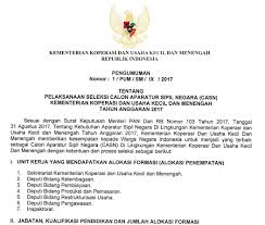 Kukm Soal Dan Pendaftaran Cpns Kementerian Koperasi Dan Usaha Kecil Dan Menengah 2017 Job Fair Lowongan Kerja 2020 Lulusan Smk Lulusan Sma Smp