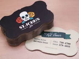 Ink your tattoo business cards to be as hip and cool as your skills. Creative Custom Shaped Tattoo Artist Business Card Best Business Card Unique Business Cards Design Modern Business Cards Design Graphic Design Business Card