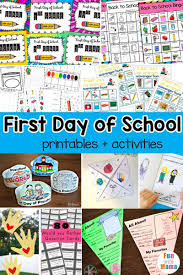 Fun First Day Of School Printables School Printables First Day Of School Kindergarten Lesson Plans