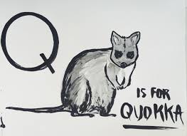Q Is For Quokka Animal Alphabet Animal Drawings Textile Artists