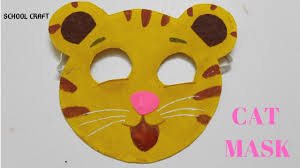 Cat Mask How To Make Cat Mask Easily School Craft Youtube Colorful cat masquerade mask cute domestic animal vector. cat mask how to make cat mask easily school craft