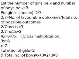 Make new friends, find a date, show off. 11 There Are 2 Boys More Than The Number Of Girls In A Chess Club A Member Of The Club Is To Be Brainly In