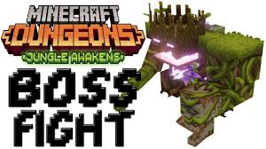 With the jungle abomination defeated and the shard destroyed, the jungle begins to recover from its nightmare. Minecraft Dungeons Jungle Awakens Dlc Boss Fight Youtube