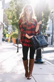 Black And Red Checkered Shirt Outfit Plaid Tunic Riding Boots On Sale Pre Black Friday Sales Brightontheday Outfits With Leggings Plaid Shirt Outfits Fashion
