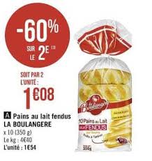 Offre Pains Au Lait Avec Barre De Chocolat Pasquier 34 De Reduction Immediate Chez E Leclerc