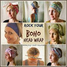 How To Tie Your Boho Head Wrap Ivy Co Headbands For Short Hair Boho Head Wrap Boho Headband