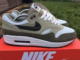 Nike Air Max 1 Size 10 Men Eu 45 Medium Olive Trainers New Ah8145 201 Boxed 884498848777 Ebay Sneakers Men Fashion Nike Air Max Nike Air