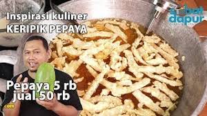 Cara membuat kripik tempe tapioka renyah cocok untuk jualan. Modal Pepaya 5rb Jadi Keripik Pepaya Bisa Jual 50rb Youtube