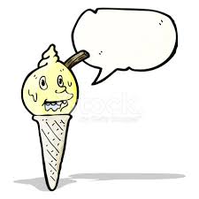 Petit enfant tenant une glace rafraîchissante en cornet gaufré. Cornet De Creme Glacee Fondante De Dessin Anime Image Vectorielle Freeimages Com