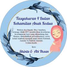Souvenir pengajian 4 bulan kehamilan — ada beberapa tradisi yang dilakukan pada masa kehamilan yang dilakukan oleh masyarakat indonesia. Sticker 4 Bulanan 7 Bulanan Kehamilan Shopee Indonesia