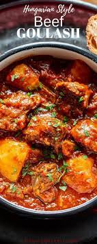Hungarian Style Beef Goulash Recipe Beef Goulash Goulash Recipes Slow Cooked Meals