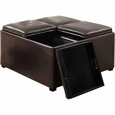 This attractive ottoman is extra strong and durable and features a beautiful stitched exterior and large storage interior. Home Storage Ottoman Coffee Table Leather Coffee Table Coffee Table With Storage