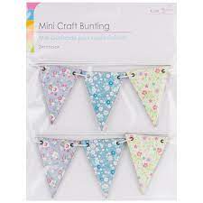 Easy to download, cut out and string up anywhere! Mini Bunting Banner