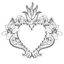Ver más ideas sobre sagrado corazon tattoo, disenos de unas, arte de corazón. Sagrado Corazon De Jesus Corazon Ornamental Hermoso Con Los Lirios Corona En Color Negro Aislada En El Fondo Blanco Ilustracion Vectorial 530543 Vector En Vecteezy
