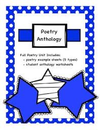 Full Poetry Unit 5 Poem Types With Examples Poetry Anthology Workbook Poem Types Poetry Unit Simple Poems
