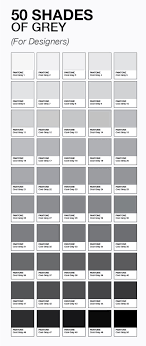 50 Shades Of Grey For Designers Cor Grey Colour Chart