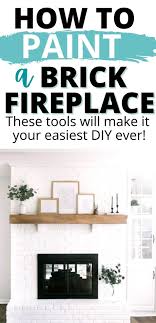 Not sure which color to choose? Painting Old Brick Fireplace Brick Anew Blog Fireplace Remodel Diy Brick Fireplace Christmas Fireplace Decor