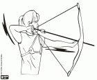 Arco largo marrón con ilustración de flecha, arco y material de flecha, arco y flecha png clipart. Tiro Con Arco Deporte Olimpico Para Colorear Pintar E Imprimir