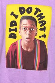 Discover what's popular right now on etsy. Urban Outfitters Urkel Did I Do That Tee In Purple For Men Lyst