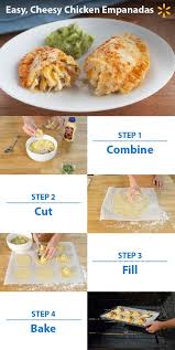 Cheesy Chicken Empanada Try This Yummy Recipe For A Chipotle Flavored Homemade Meal That Your Family Will Love Simply Mix T Food Recipes Mexican Food Recipes