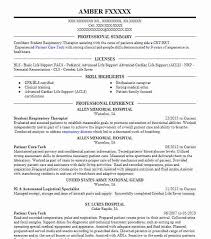 Each resume template is expertly designed and follows the exact. Student Respiratory Therapist Resume Example Livecareer