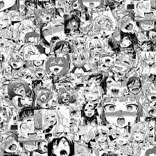 There will be a style! Ahegao Oface Anime Pattern Crew