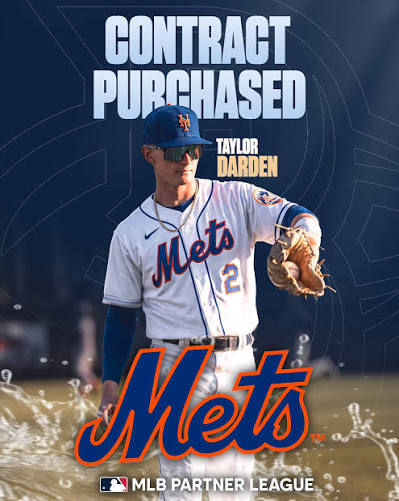 🚨 BIG TIME MOVE 🚨 Taylor Darden (@taylordarden2 ) is headed to the next  level after his contract was purchased by the New York Mets organization!