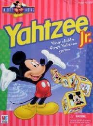 Disney Yahtzee Jr The Dice Feature Disney Characters Amazon Disney Junior Games Preschool Kids Games Yahtzee