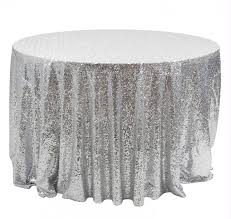 Silver Tablecloth Silver Sequin Linens Silver Weddings Sparkly Sequin Tables Metallic Table Linens By Blingb Table Cloth Round Tablecloth Silver Tablecloth