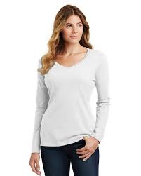 Port Company Lpc450vls Ladies Long Sleeve Fan Favorite V Neck Tee