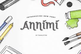 In this app you can directly set downloaded fonts as your font. Annimi Font By Twinletter Creative Fabrica