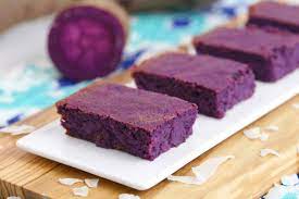 Purple Sweet Potato Breakfast Bars Vegan Lower Carb Mind Over Munch Recipe Sweet Potato Breakfast Purple Sweet Potatoes Sweet Potato Recipes