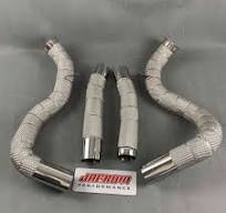 High performance heat shield exhaust downpipe for Benz GT63 ...