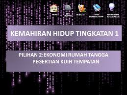 Tahniah kepada calon peperiksaan muet yang berjaya mendapat keputusan peperiksaan yang cemerlang. Pilihan 2 Ekonomi Rumah Tangga Pegertian Kuih Tempatan Kemahiran Hidup Tingkatan Ppt Download