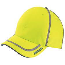 Hyperkewl Hiviz Lime Evaporative Cooling Baseball Cap With Hi Visibility Tape 6595 Hv The Home Depot