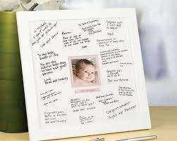 Squiggly Scribbles Signature Frame Baby Shower Handmade Baby Shower Gift Adorable Baby Shower Favors