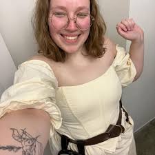 Buy Linen Corset Dress: Long Sleeve Lace-up Cottagecore Wedding Costume  Online in India