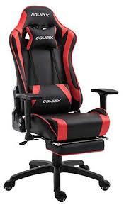 Dowinx Chaise Gaming Ergonomique Pour Chaise De Jeu Ordinateur Avec Support Lombaire De Massage Fauteuil Style Course C Chaise Cuir Chaise De Jeu Chaise Gaming