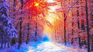 Get free computer wallpapers of waterfalls. Cute Winter Sunset Wallpapers Wallpaper Cave