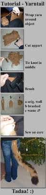 Or maybe you just want to create some big pompoms because y. Tutorial Yarn Tail By Luthien368 On Deviantart Cosplay Tutorial Cosplay Diy Yarn Tail