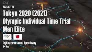 The riders set off at high speeds as the first section runs downhill. Tokyo 2020 2021 Olympics Cycling Individual Time Trial Route Parcours Animation Profile Youtube