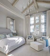 Coastal bedroom ideas, inspiration, and designs to create a coastal, beach or nautical themed bedroom. Beach Themed Bedrooms Ideas Beach House Bedrooms Beach House Interior Coastal Master Bedroom Beach House Master Bedroom Ideas