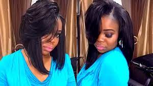 Full Sew In Weave Simple Bob With Leave Out Start To Finish Cut And Style Youtube