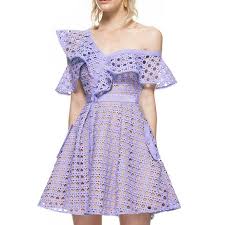New Off Shoulder Boat Neck Hollow Out Lace Dress Frill Mini Dress Lace Pink Dress Lace Dress