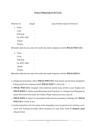 Jika anda ingin menulis surat perjanjian hutang piutang, maka mungkin anda sudah bisa menemukan berbagai macam dan contoh surat perjanjian surat pernyataan hutang. Surat Perjanjian Hutang Doc