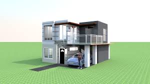 Free interior design software that helps you draw the plan of your house. 60 Sqm Modern Home Perspective Floor Plan Design 2 Sweethome 3d Peakd