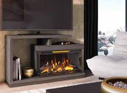 Duraflame electric fireplace stove is incredibly safe. 60 Wright Panorama Cambridge Oak Log Bed Tv Stand Infrared Electric Fireplace