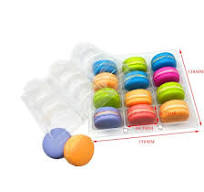 Transparent 12 Slots Macaron Plastic Insert Blister Tray ...