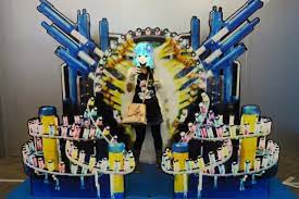 仮面ライダー スーパー戦隊wヒーロー夏祭り 仮面ライダービルド ジーニアスフォームの変身過程をイメージしたフォトスポット ジーニアスフォーム 仮面ライダー ジーニアス