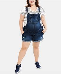 plus size denim overalls